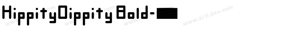 HippityDippity Bold字体转换